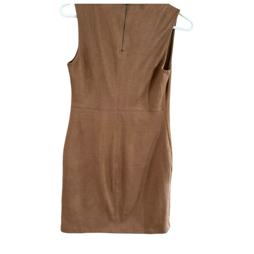 Chloe K Brown Sleeveless Mini Dress